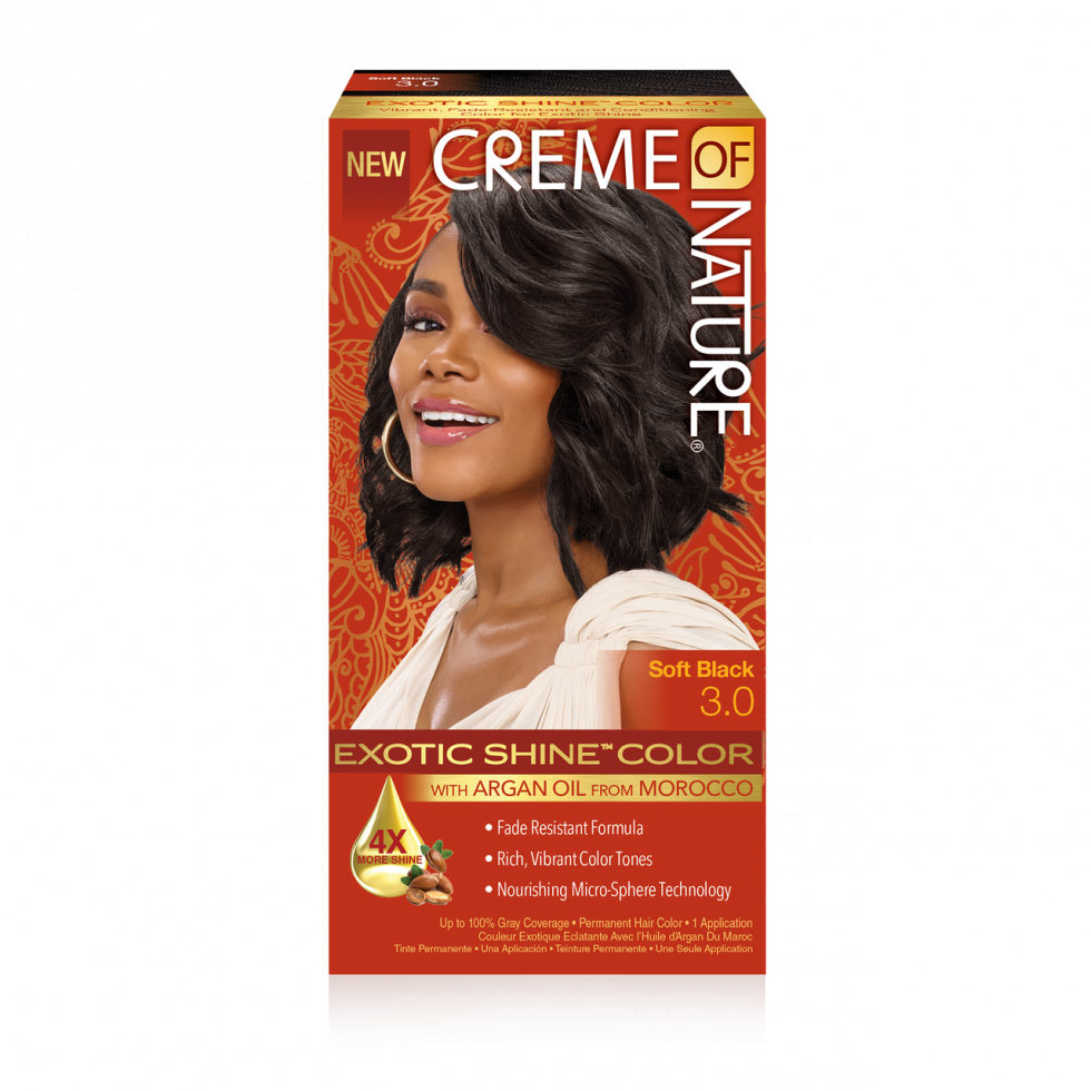 Creme of Nature Gel Hair Color 3.0 Soft Black