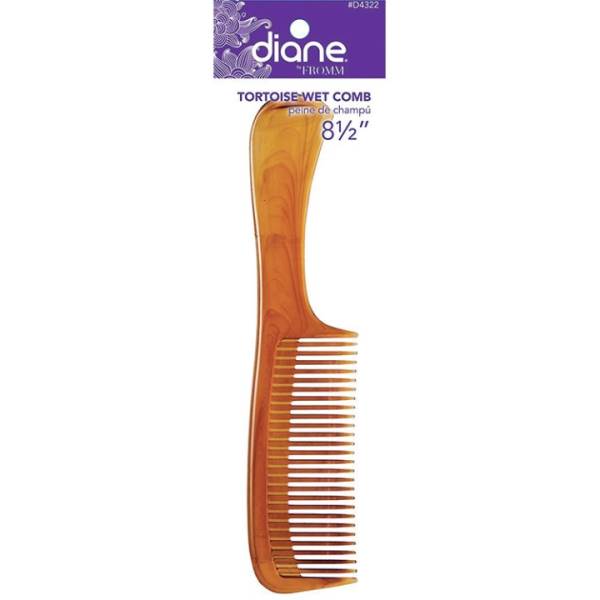 Diane Shampoo Wet Comb Tortoise 8-1/2 D4322