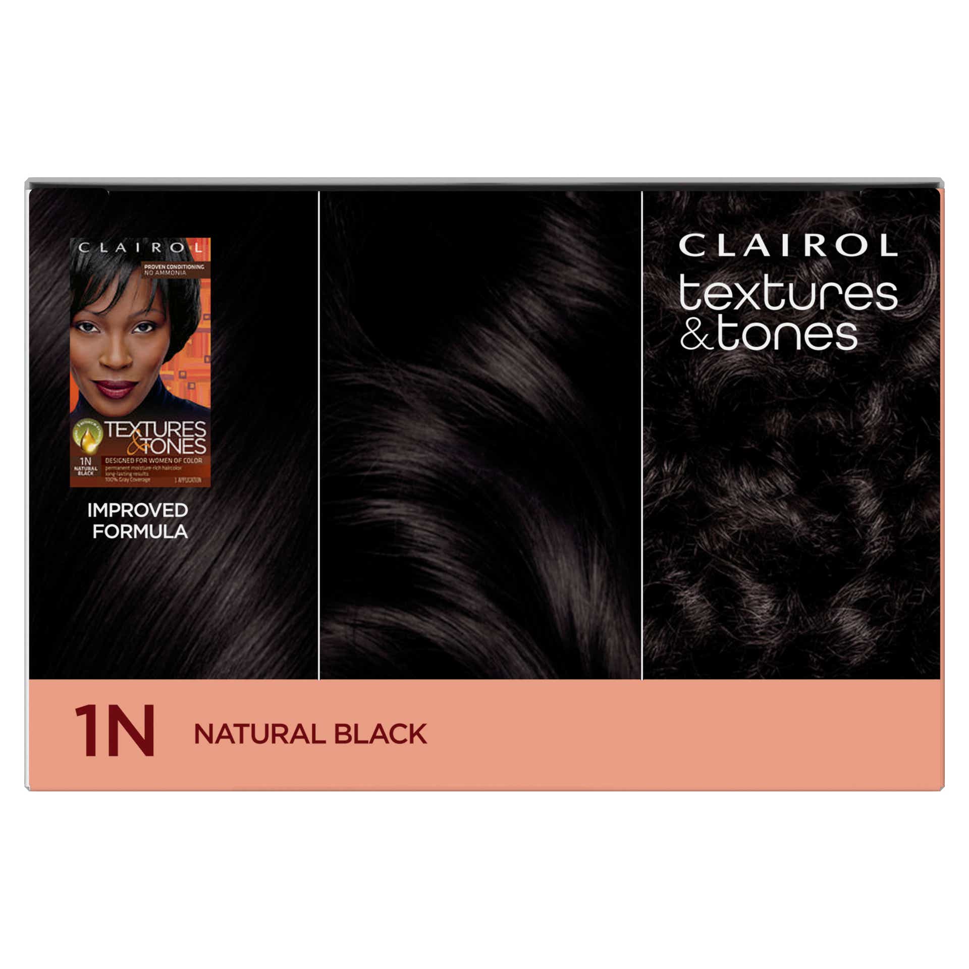 Clairol Textures & Tones 1N Natural Black