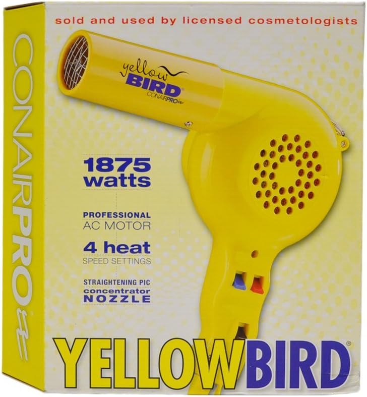 Conair Yellow Bird Blow Dryer 1875W