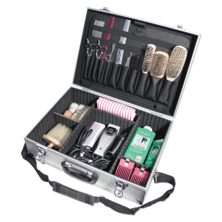 City Lights Lockable Aluminum Barber Case