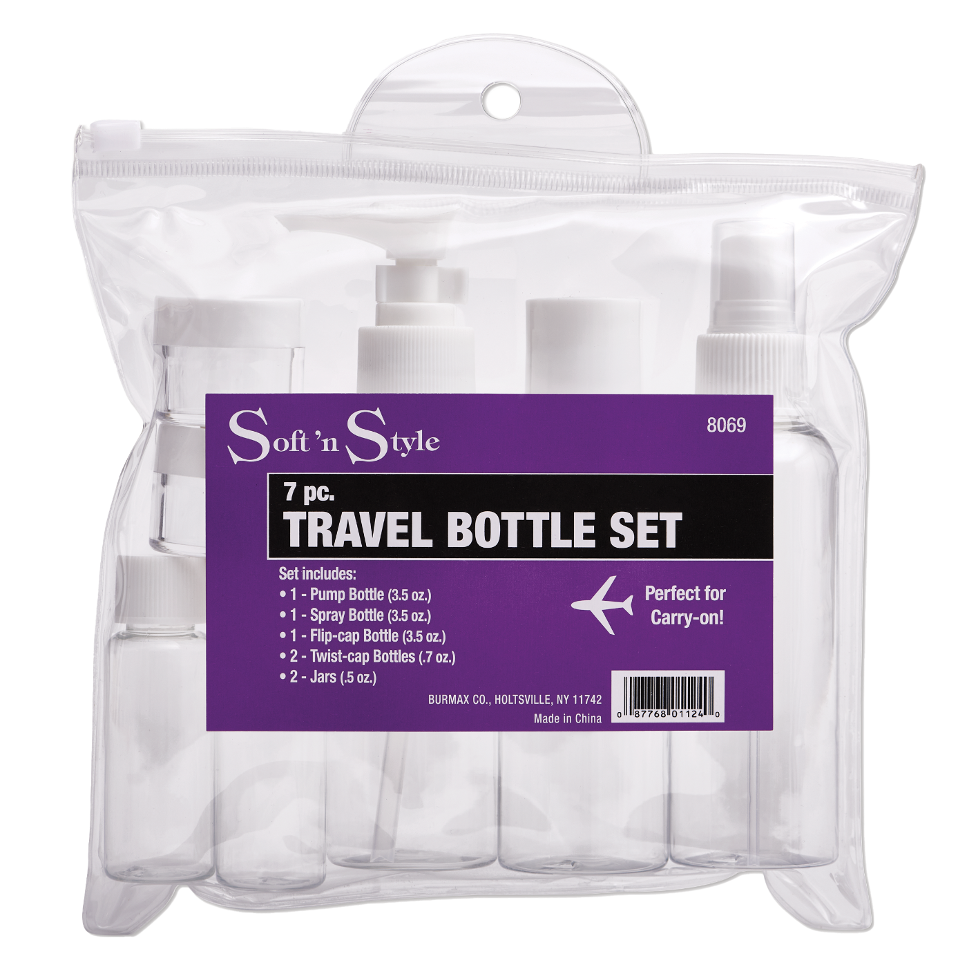 Soft n Style Travel Bottle Set 7 PC