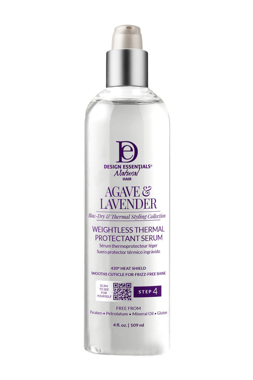 Design Essentials Agave & Lavender Weightless Thermal Protectant Serum 4 oz
