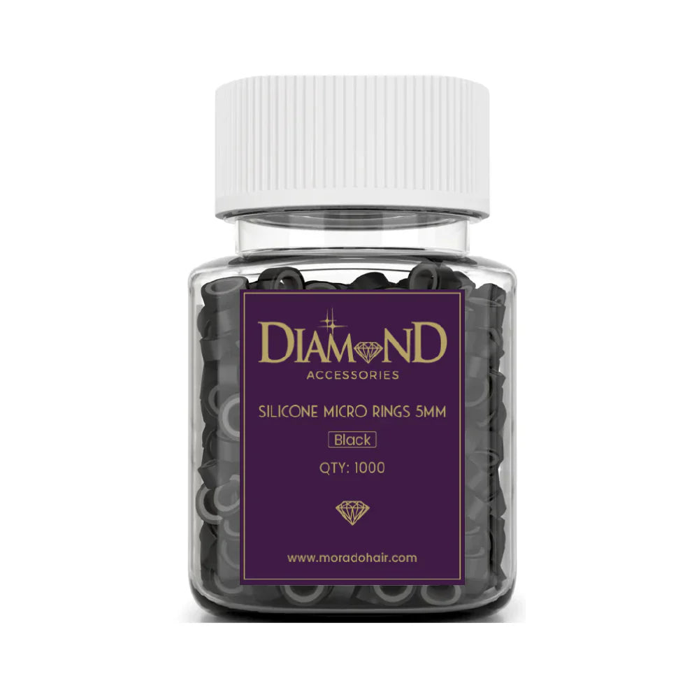 Diamond Aluminum Silicone Extension Micro Links Dark Brown