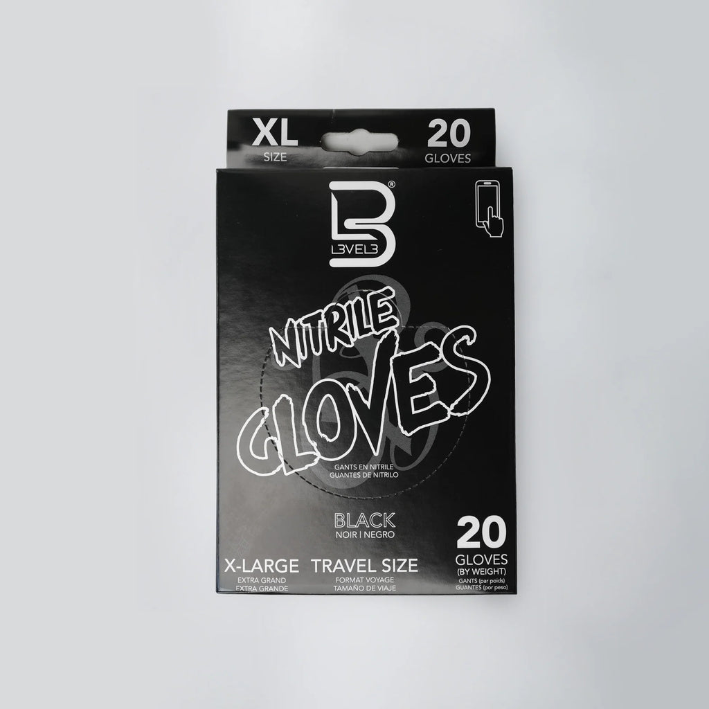 Level 3 Professional Nitrile Gloves Travel Size 20 Count