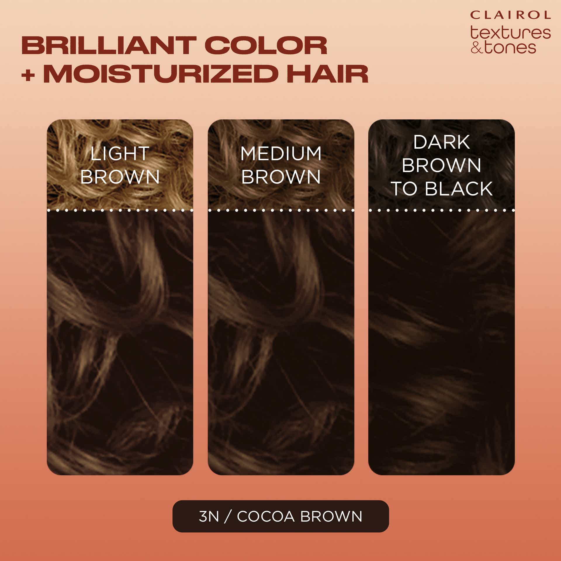 Clairol Textures & Tones 3N Coco Brown