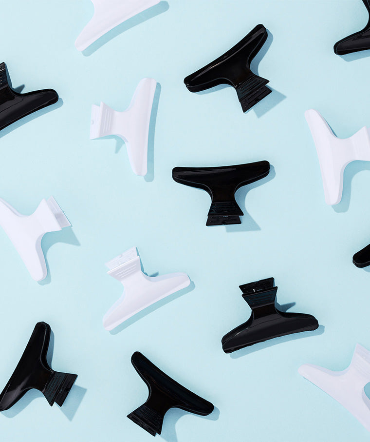 Diane Butterfly Clamps Large 12 Pack Black / White D13