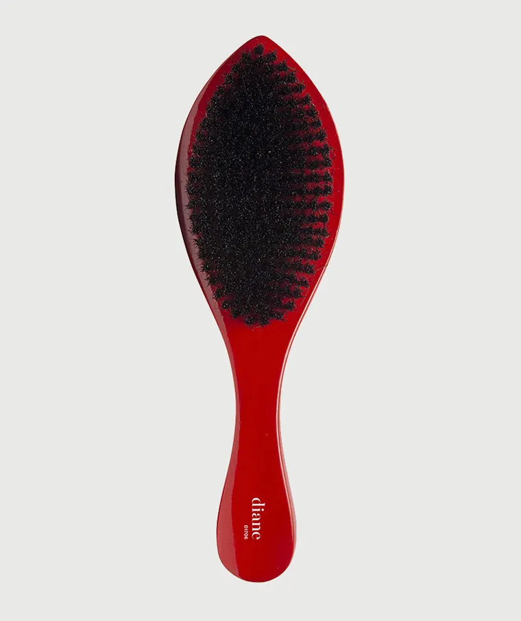 Diane Curved Wave Brush 100% Boar Soft Red