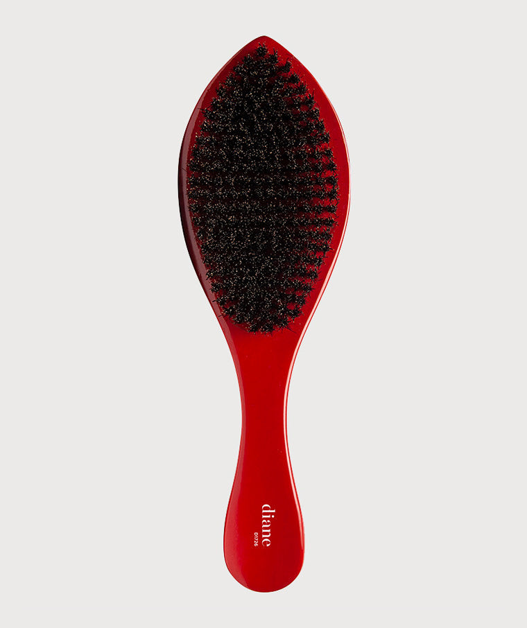 Diane Curved Wave Brush 100% Boar Medium Red