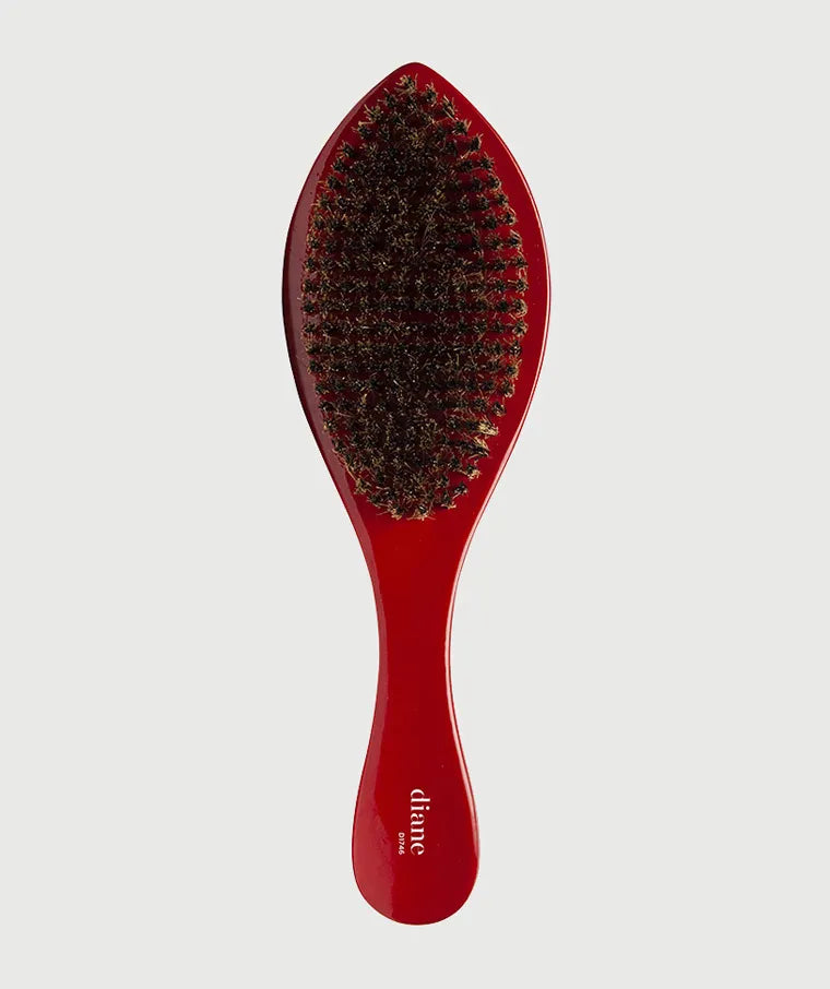 Diane Curved Wave Brush Reinforced Boar Hard Red