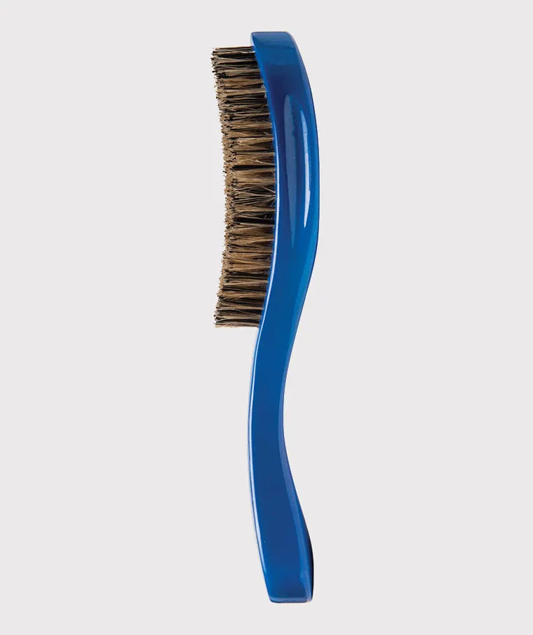 Diane Curved Wave Brush Reinforced Boar Hard - Blue