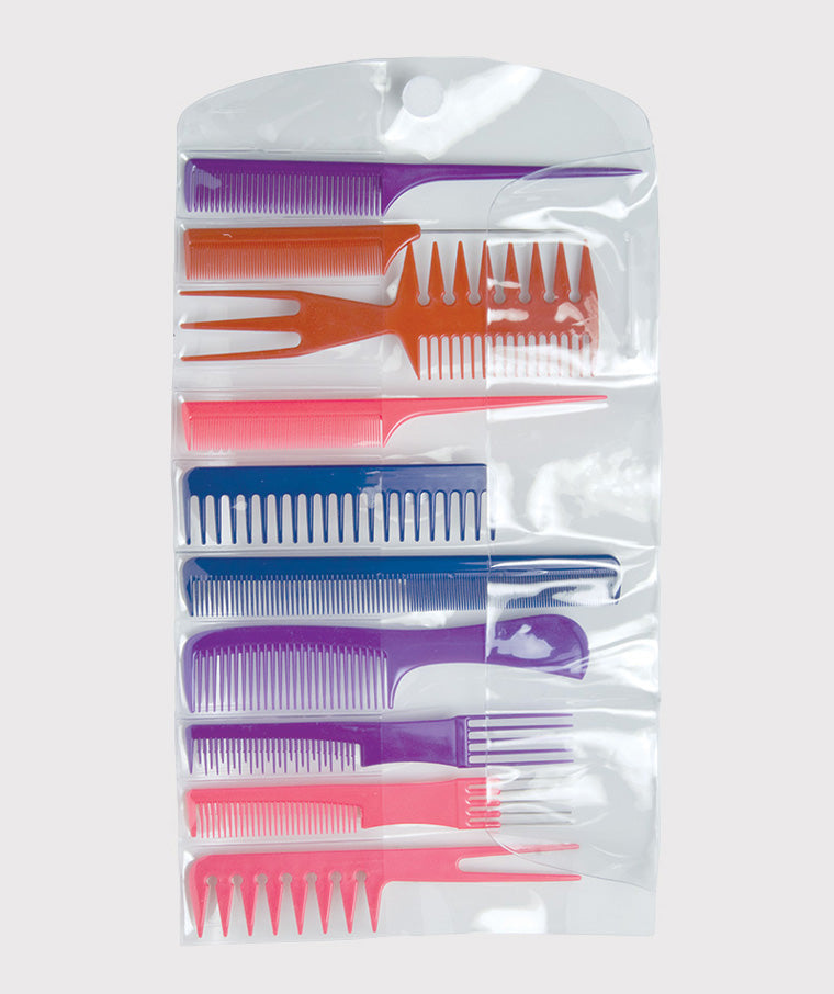 Diane Assorted Comb Set 10 Pack - Assorted