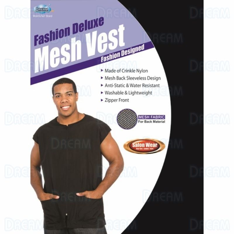 Dream Fashion Deluxe Mesh Vest Black