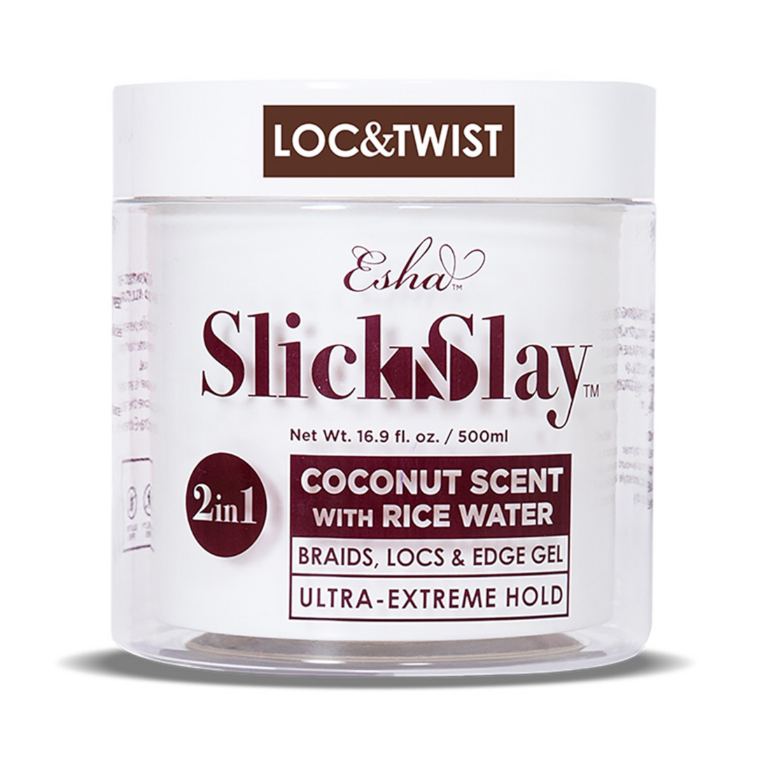 Esha Slick N Slay Loc & Twist Gel Coconut 500 ml