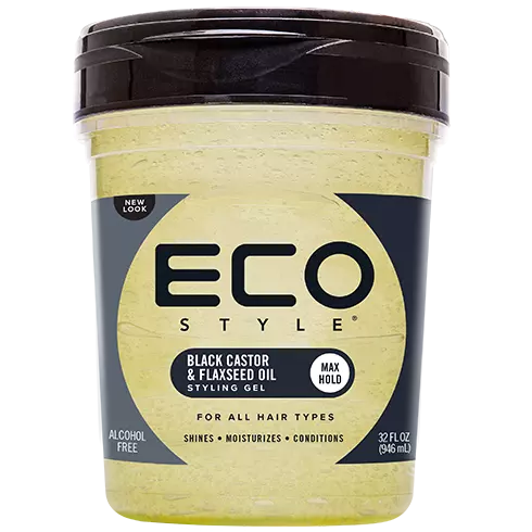 ECO Style Gel Black Castor and Flaxseed Oil