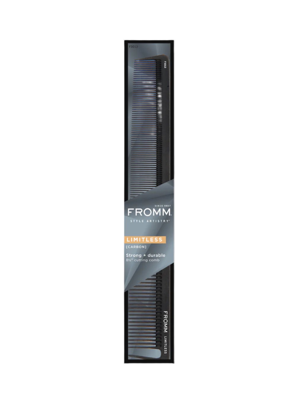 FROMM Limitless Carbon Cutting Comb Black - 8.5" F3013