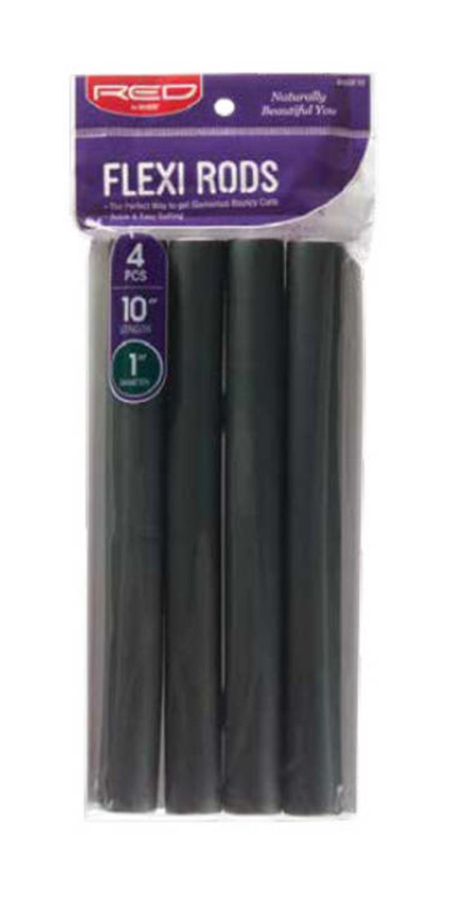RED Flexi Rods 4pcs 10" Length 1" D Dark Green
