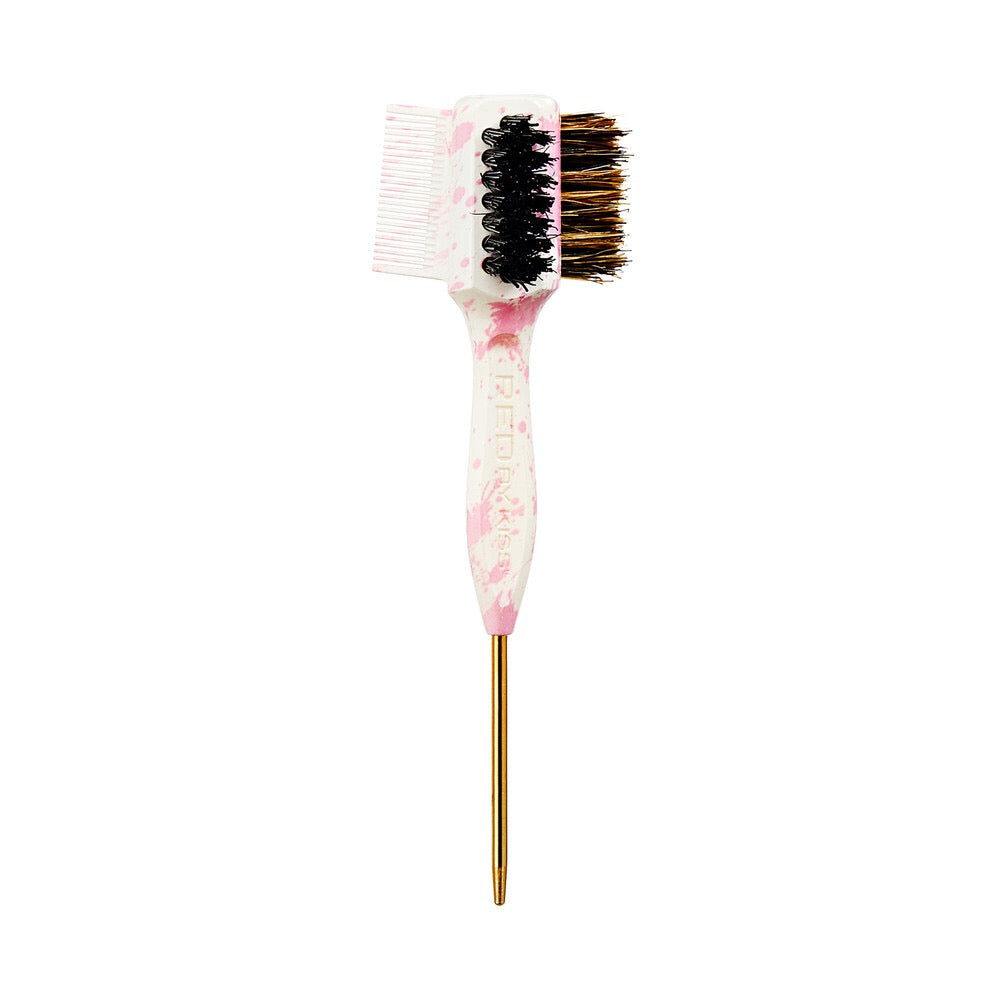 RED 360 Degree Mini Edge Brush Design Assorted
