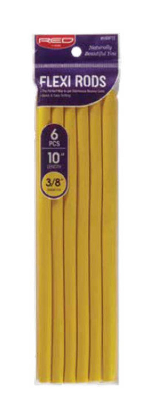 RED Flexi Rods 6pcs 10" Length 3/8" D Yellow