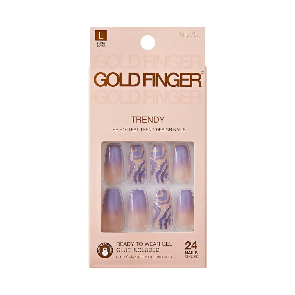 Gold Finger Trendy Nail - Trending