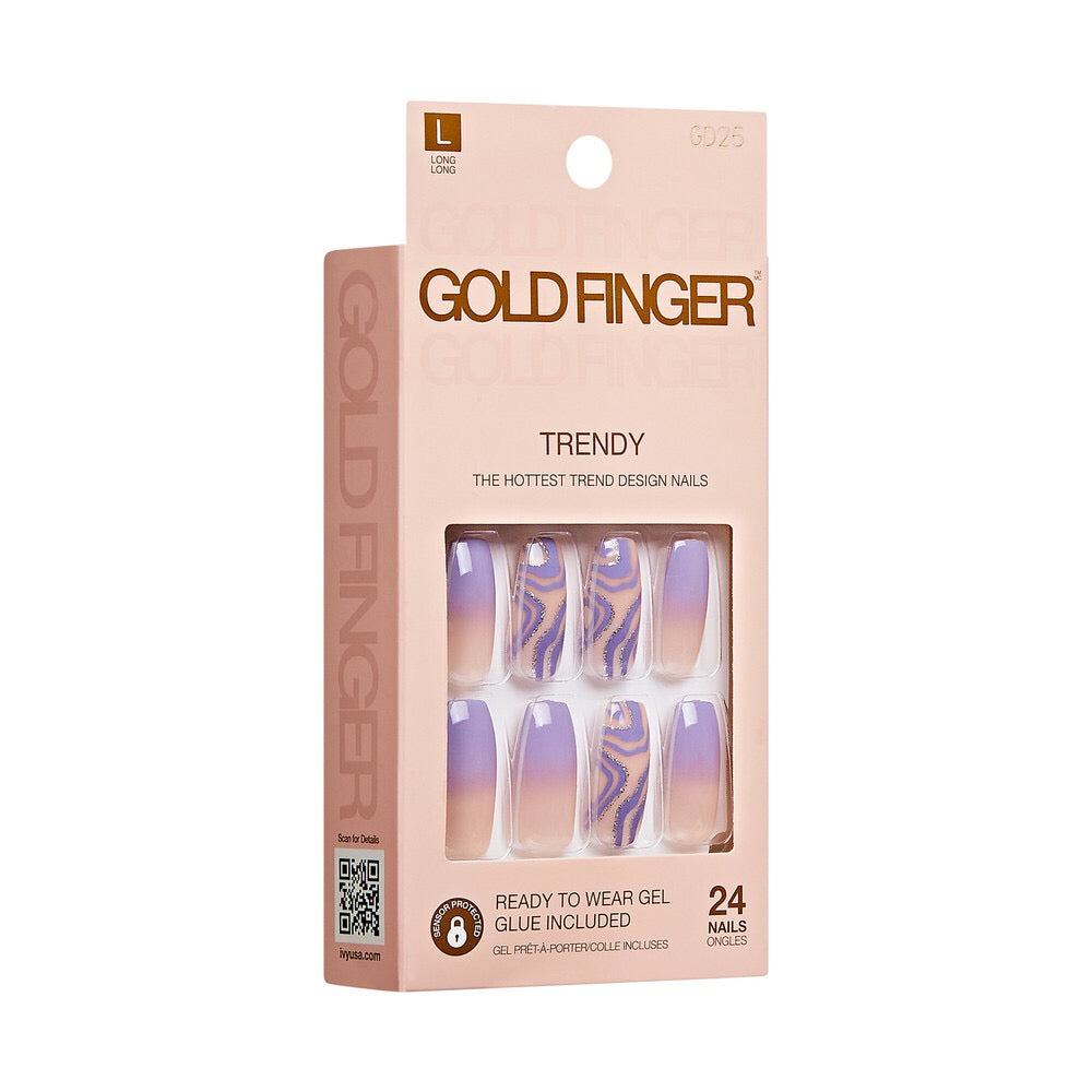 Gold Finger Trendy Nail - Trending
