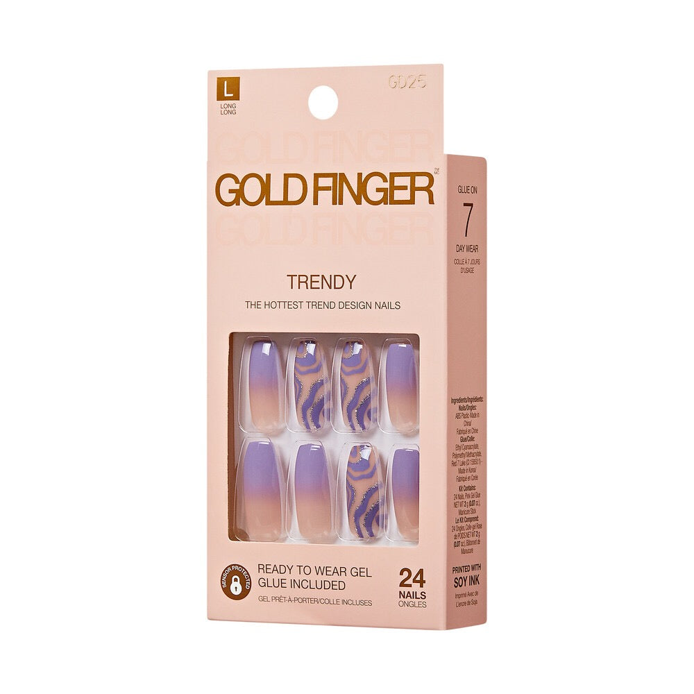 Gold Finger Trendy Nail - Trending