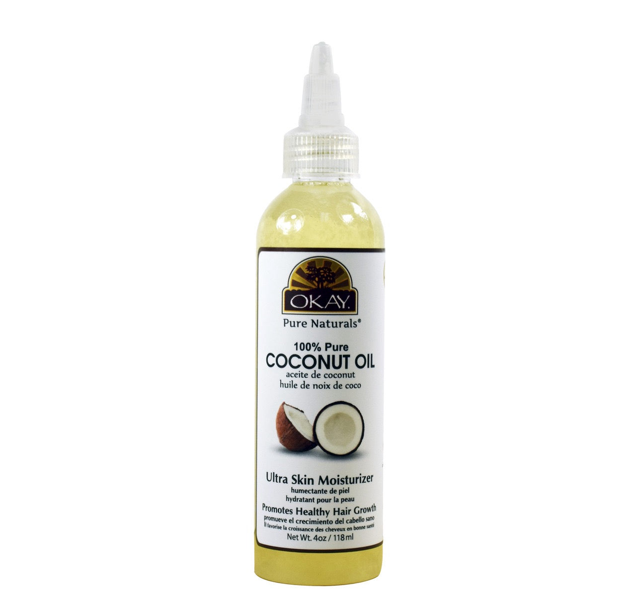 OKAY 100% Pure Coconut Oil 4 oz