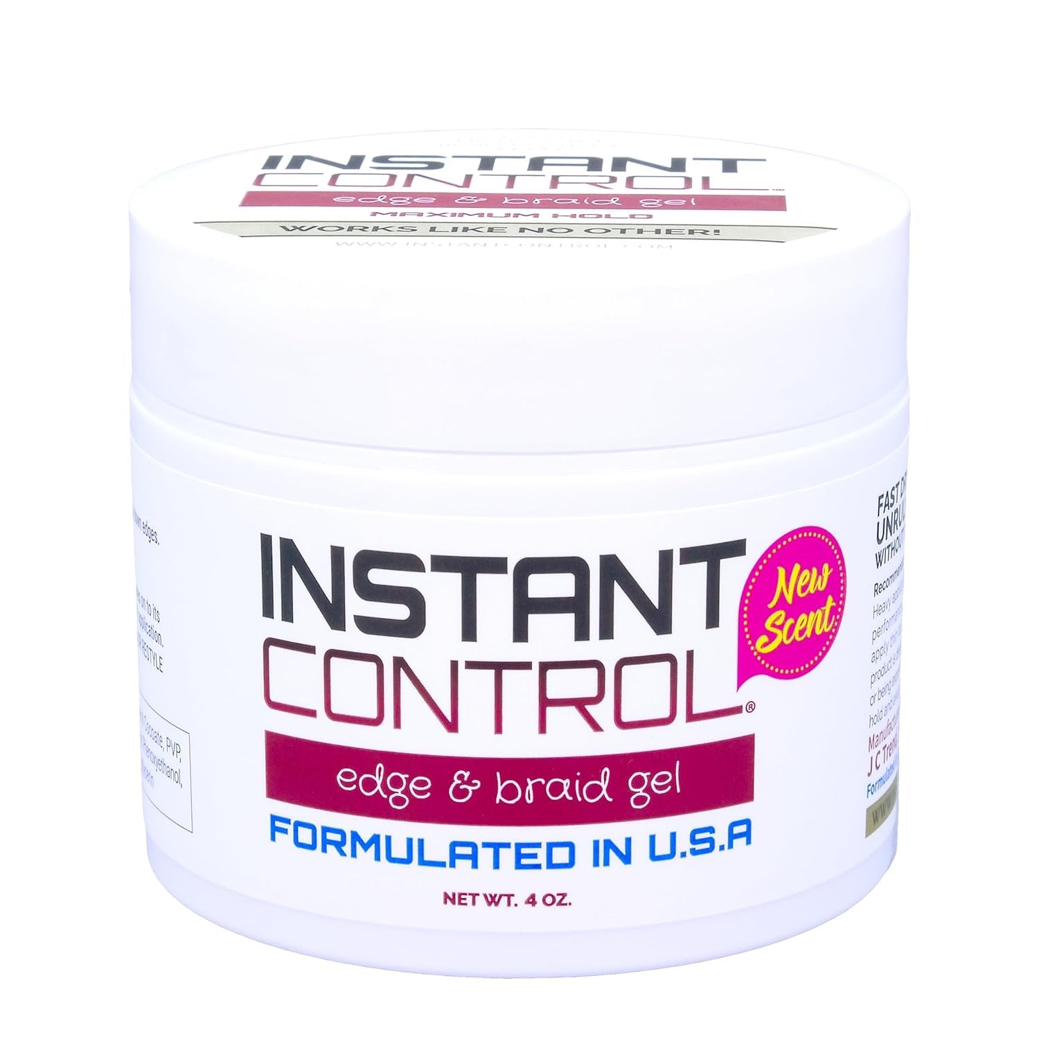 Instant Control Edge and Braid Gel 4 oz - New Scent