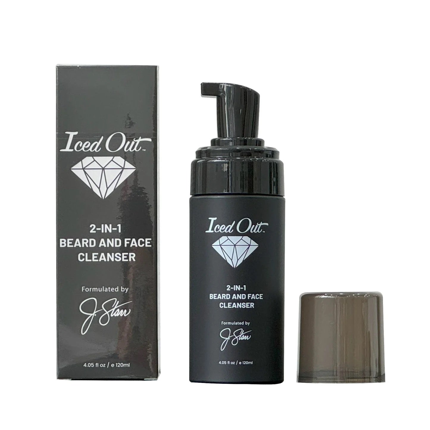 Iced Out 2-IN-1 Beard and Face Cleanser 4.05 fl oz