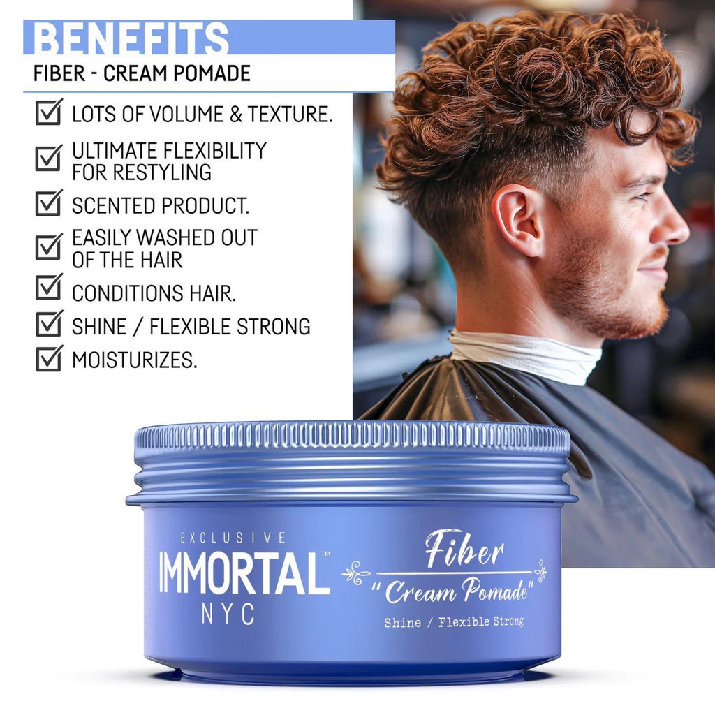 Immortal Creative Fiber Wax "Cream Pomade" 5.07 oz