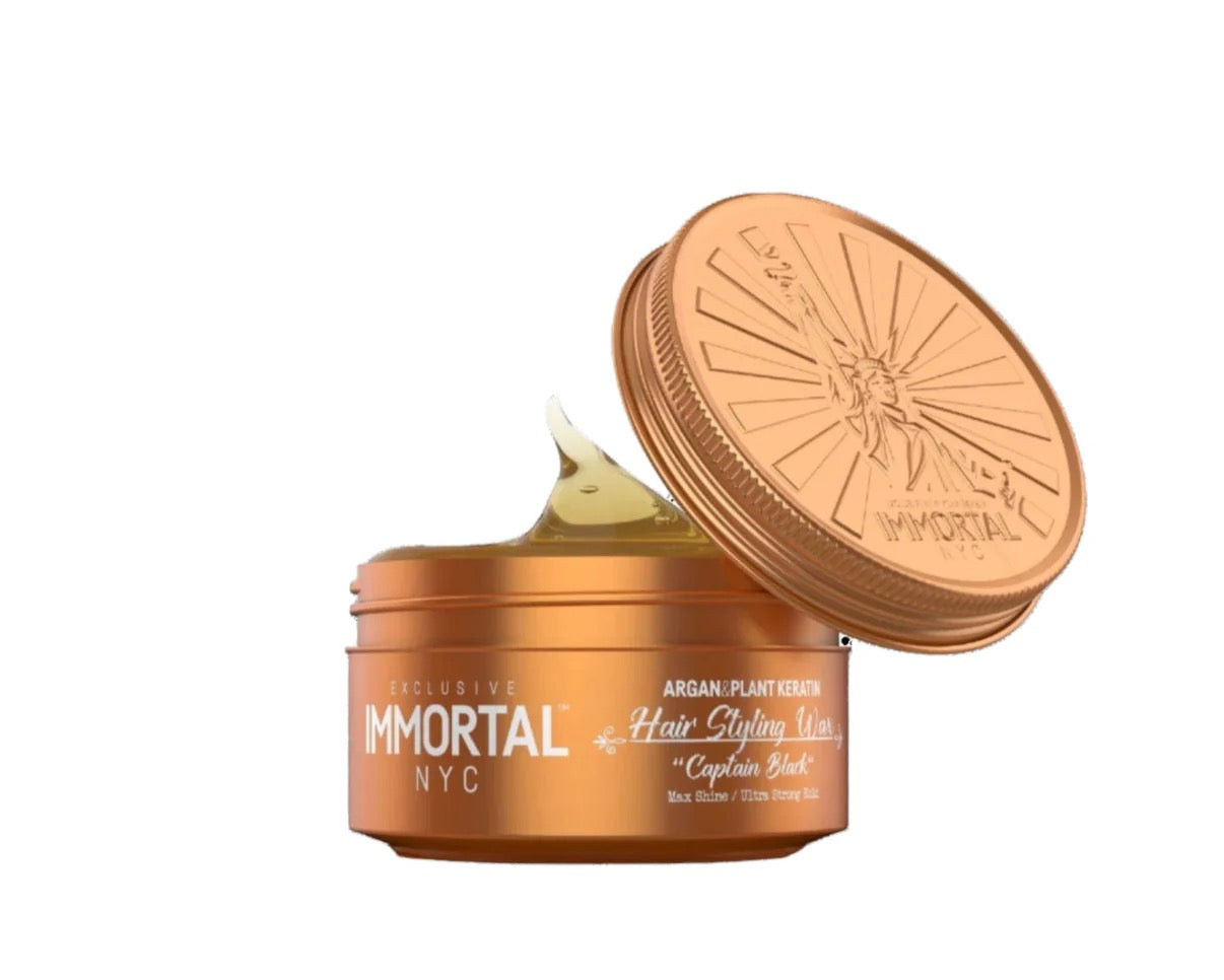 Immortal Hair Styling Wax ''Captain Black'' 5.07 oz
