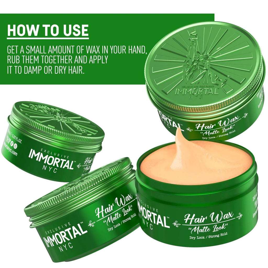 Immortal Hair Wax "Matte Look" 5.07 oz