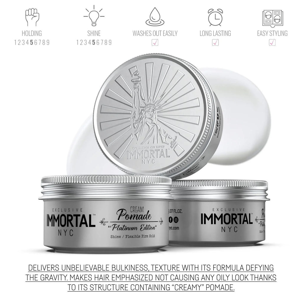 Immortal Cream Pomade "Platinum Edition" 5.07 oz