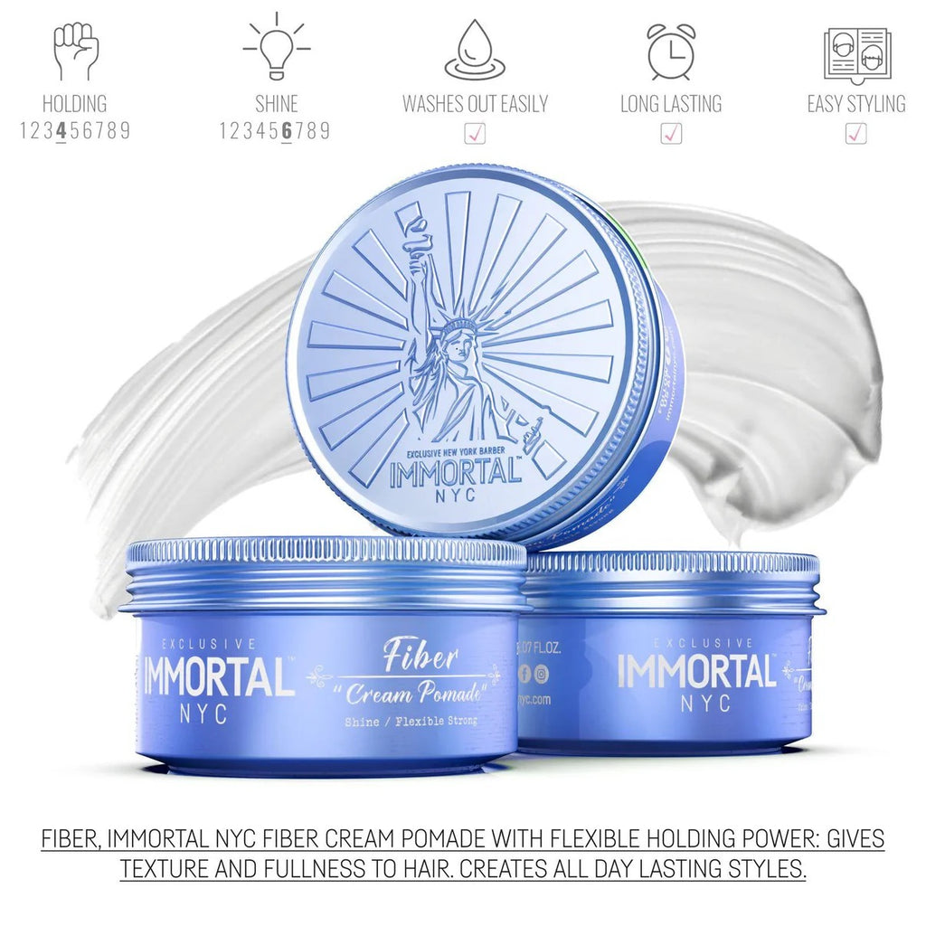 Immortal Creative Fiber Wax "Cream Pomade" 5.07 oz
