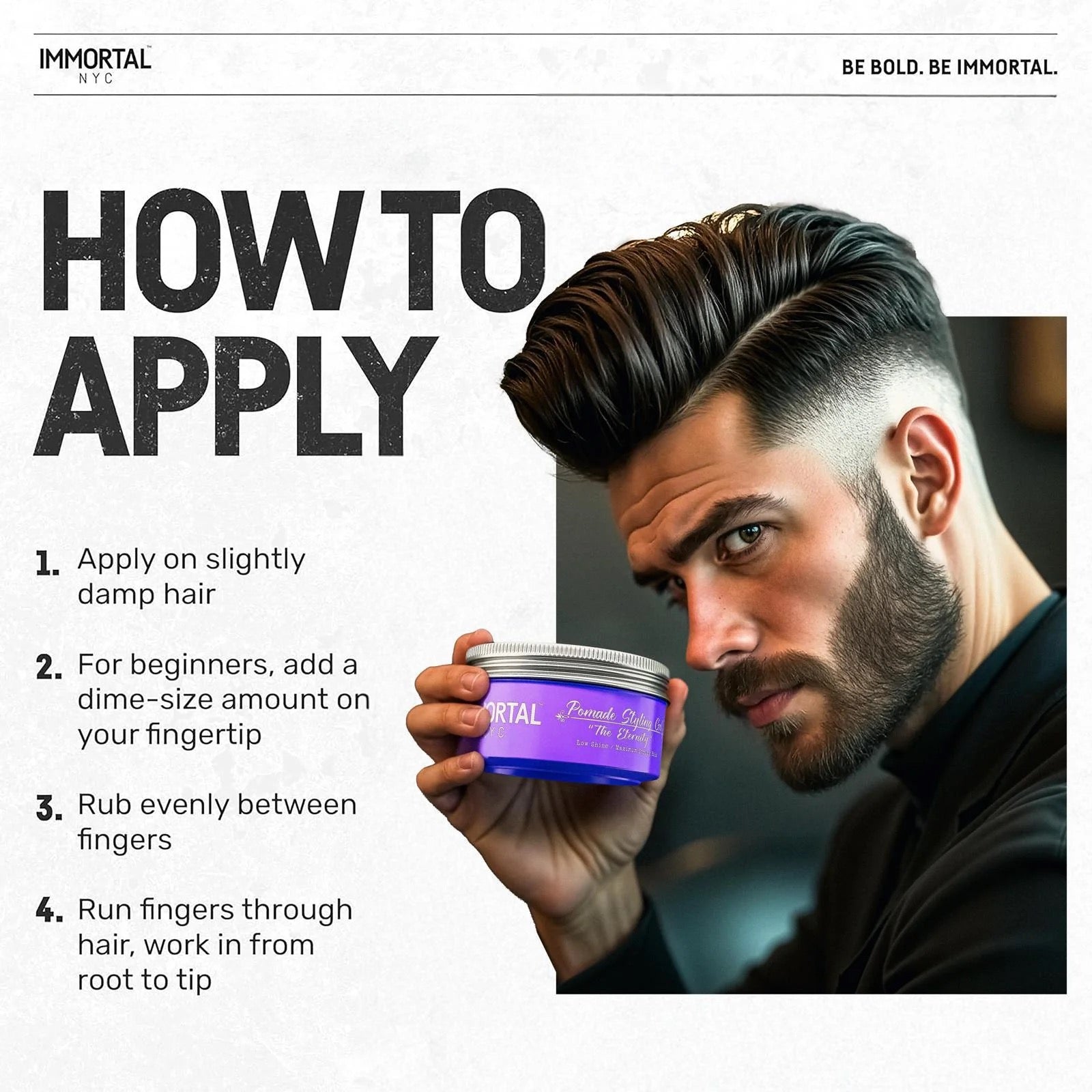 Immortal Pomade Styling Gel "The Eternity" 5.07 oz