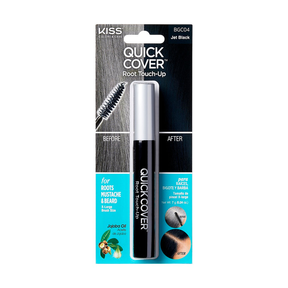 Kiss Quick Cover Temp Brush In Jet Black