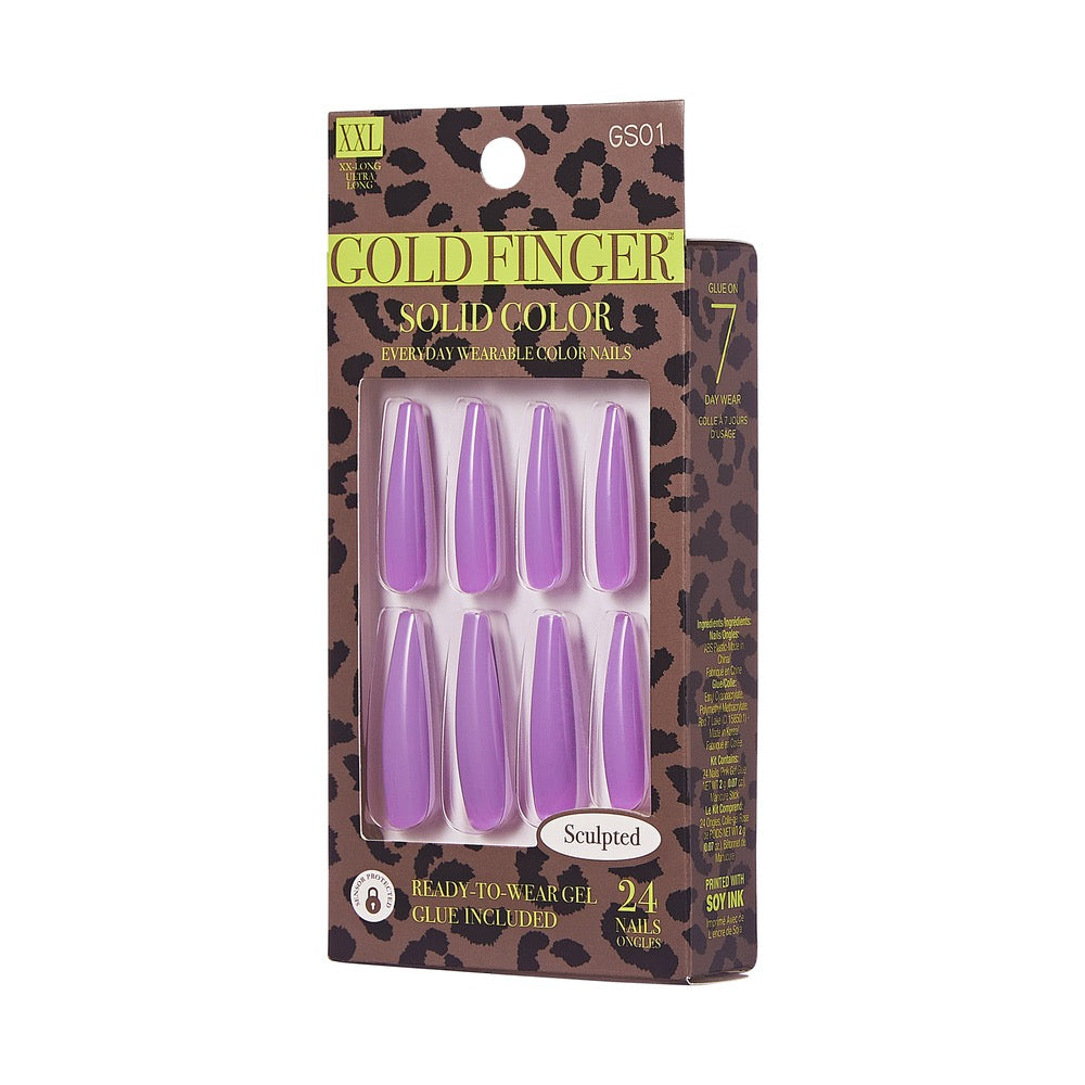 Gold Finger Sculpted Nails - Elevated