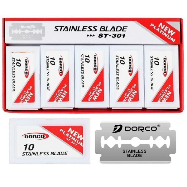 Dorco Blades ST301 Double Edge Red Pack (100 Blades)