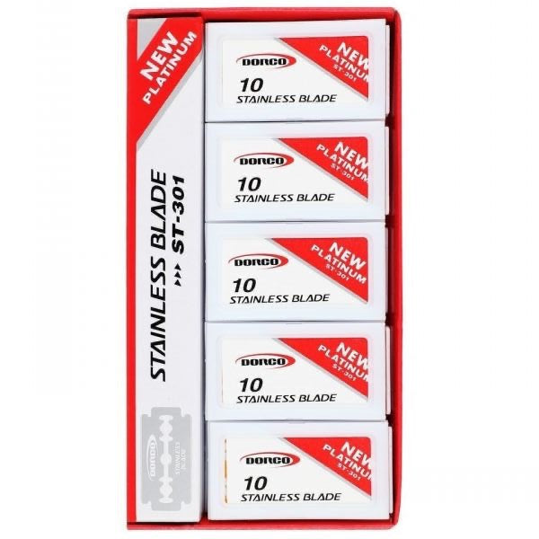 Dorco Blades ST301 Double Edge Red Pack (100 Blades)