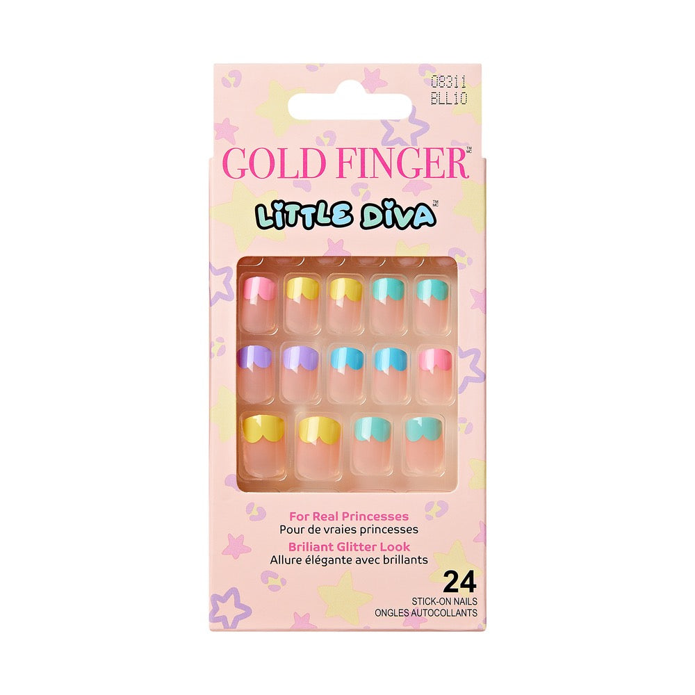 Gold Finger Little Diva Sticker Nails- Palette