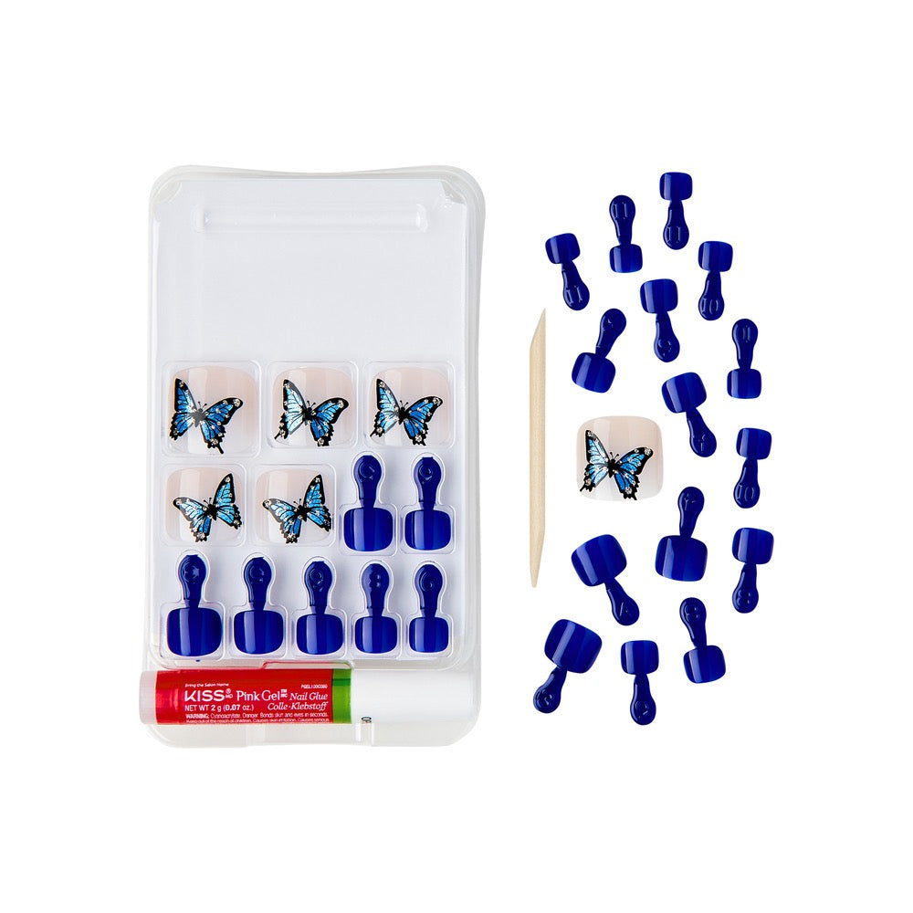 Gold Finger Trendy Toenails - B Flies