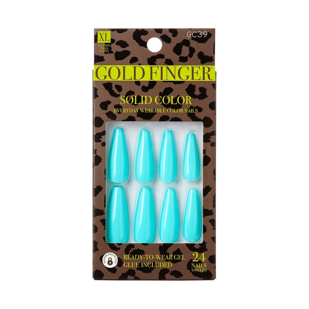 Gold Finger Solid Colors Nails Guesswork