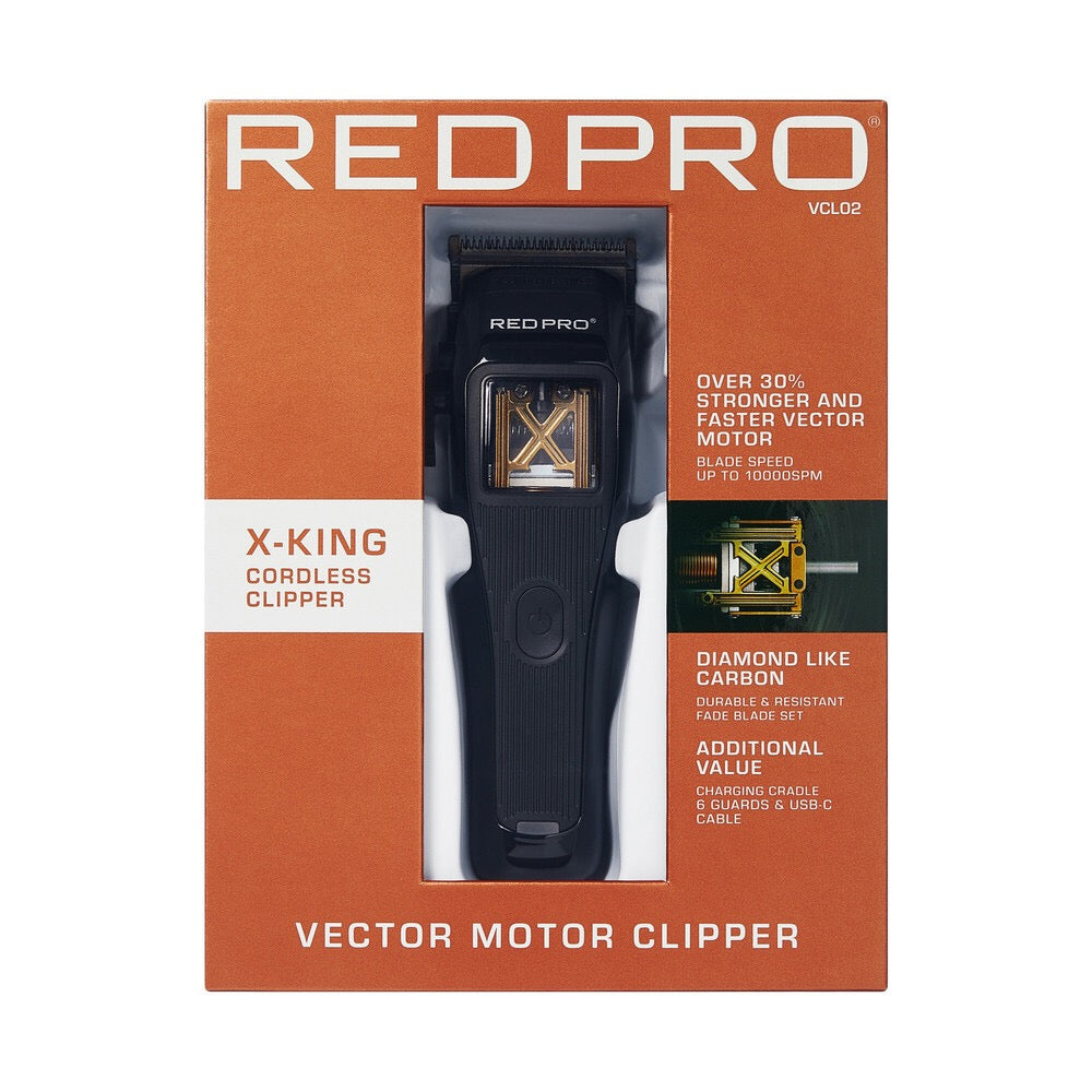 RED Pro X-King Vector Cordless Clipper - Black