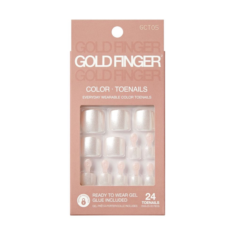 Gold Finger Solid Colors Toenails Wonderstruck