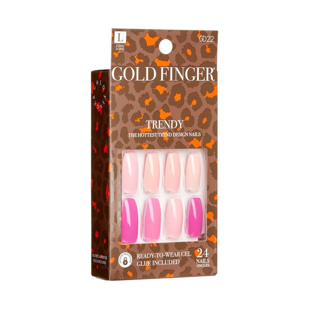 Gold Finger Trendy Nail - Cherry Blossoms