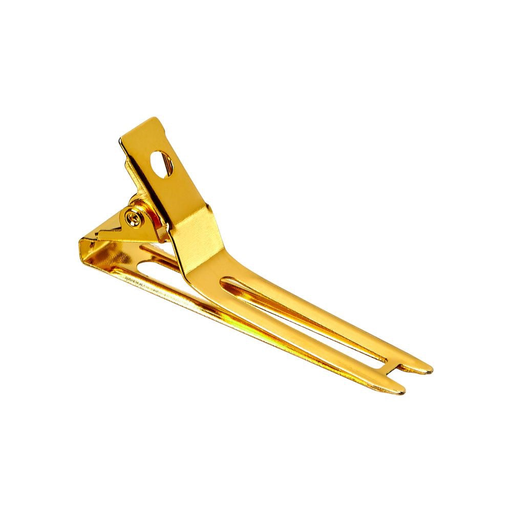 RED Slide In Double Prong Clips 1-3/4" 35 pcs Gold