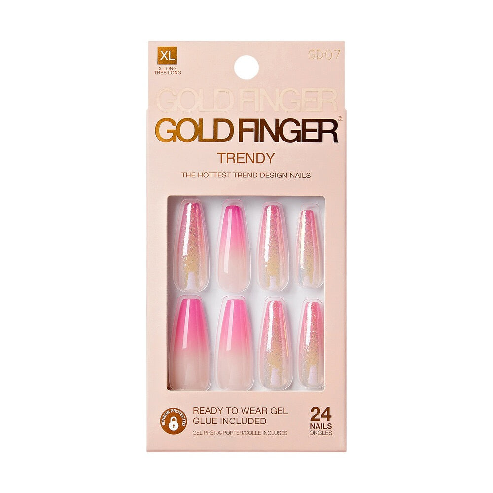 Gold Finger Trendy Nail - Make A Wish