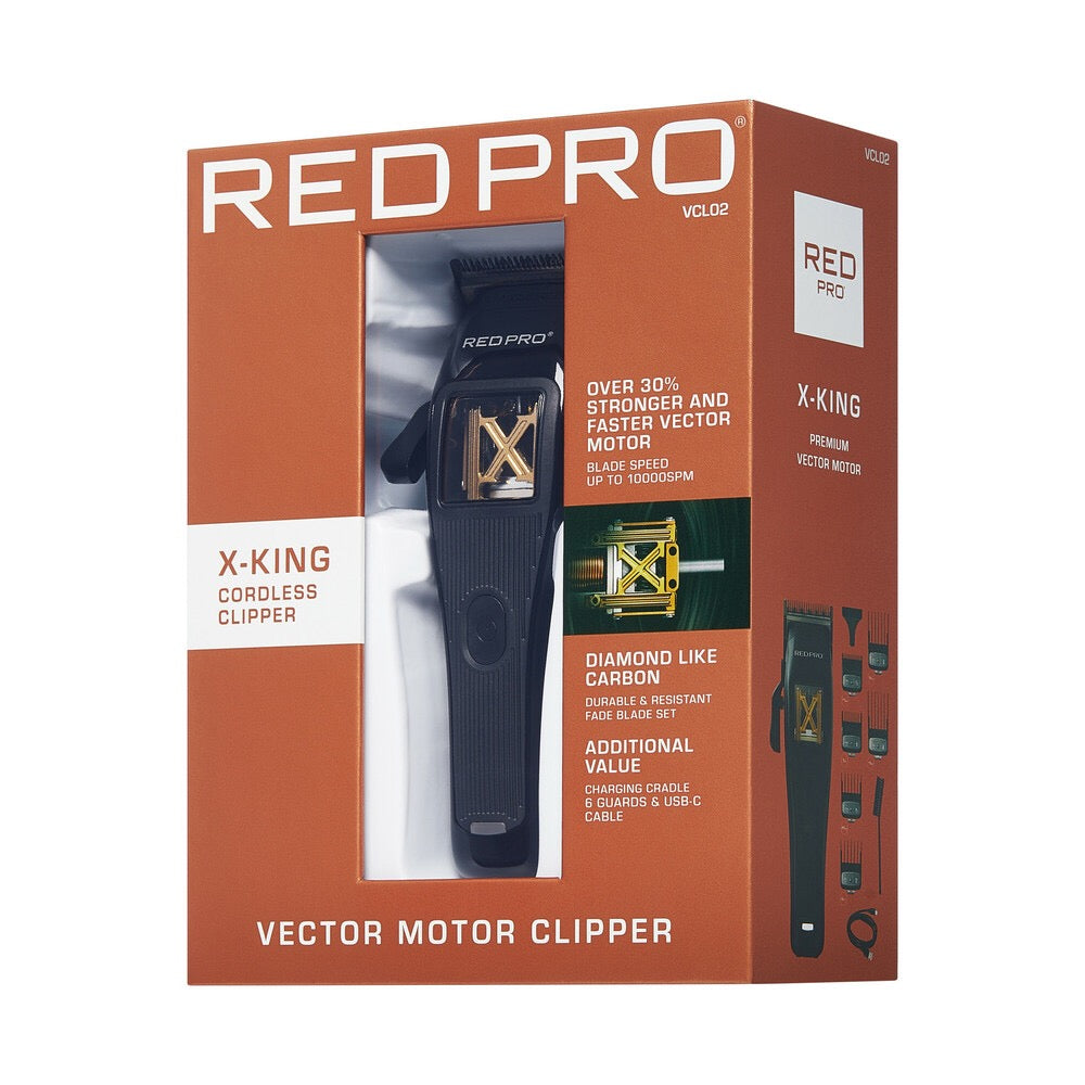RED Pro X-King Vector Cordless Clipper - Black