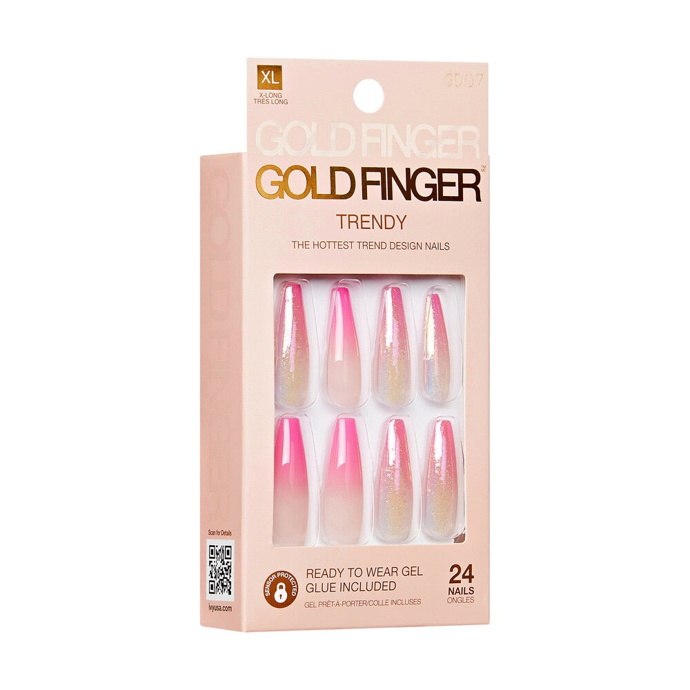 Gold Finger Trendy Nail - Make A Wish