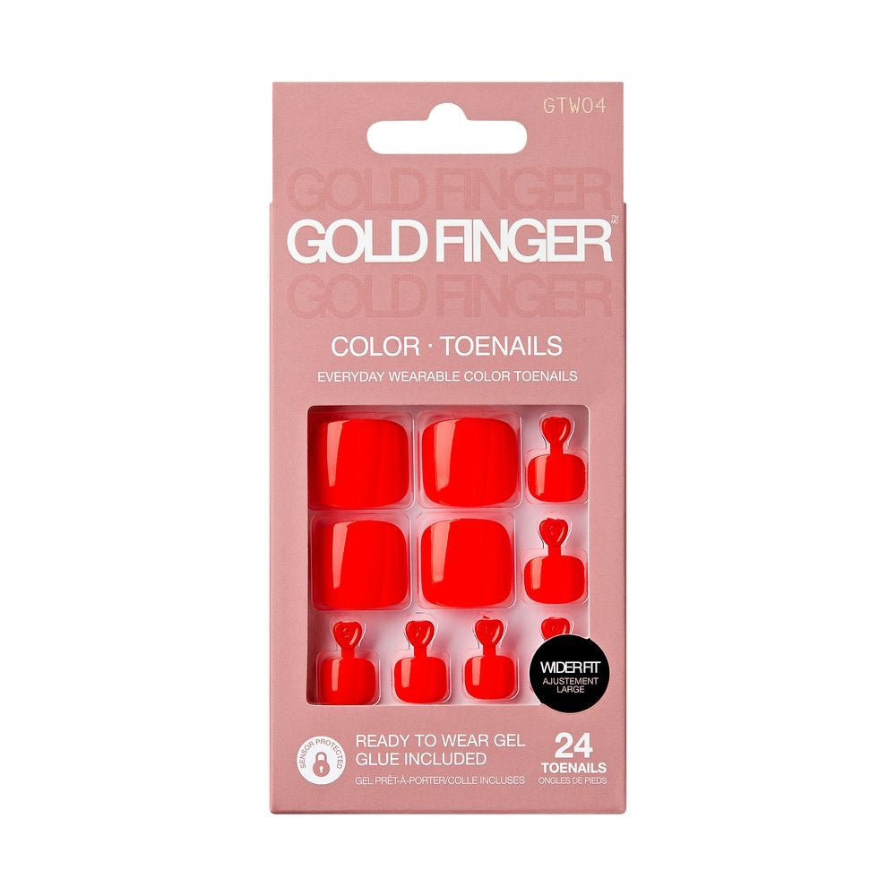 Gold Finger Wider Fit Solid Colors Toenails Bloodline